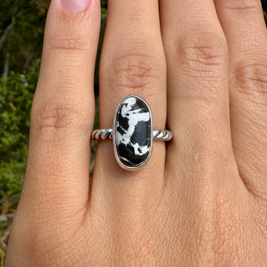 White Buffalo Ring .925 (size 4.5)