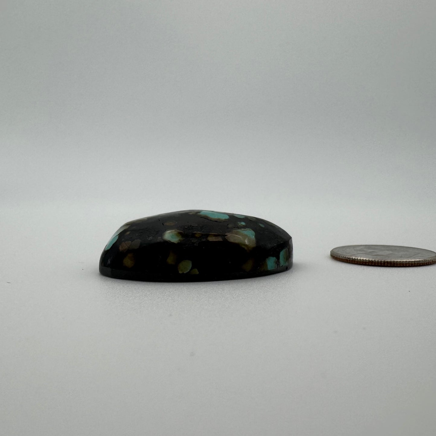 43 cts. Polychrome Hubei Turquoise Cabochon