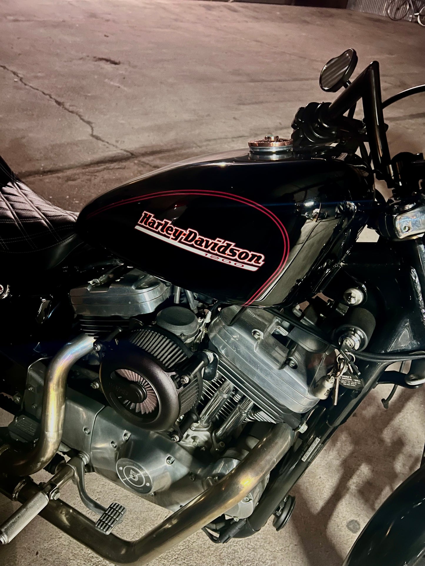 Copper and Royston Turquoise Motorcycle Gas Cap