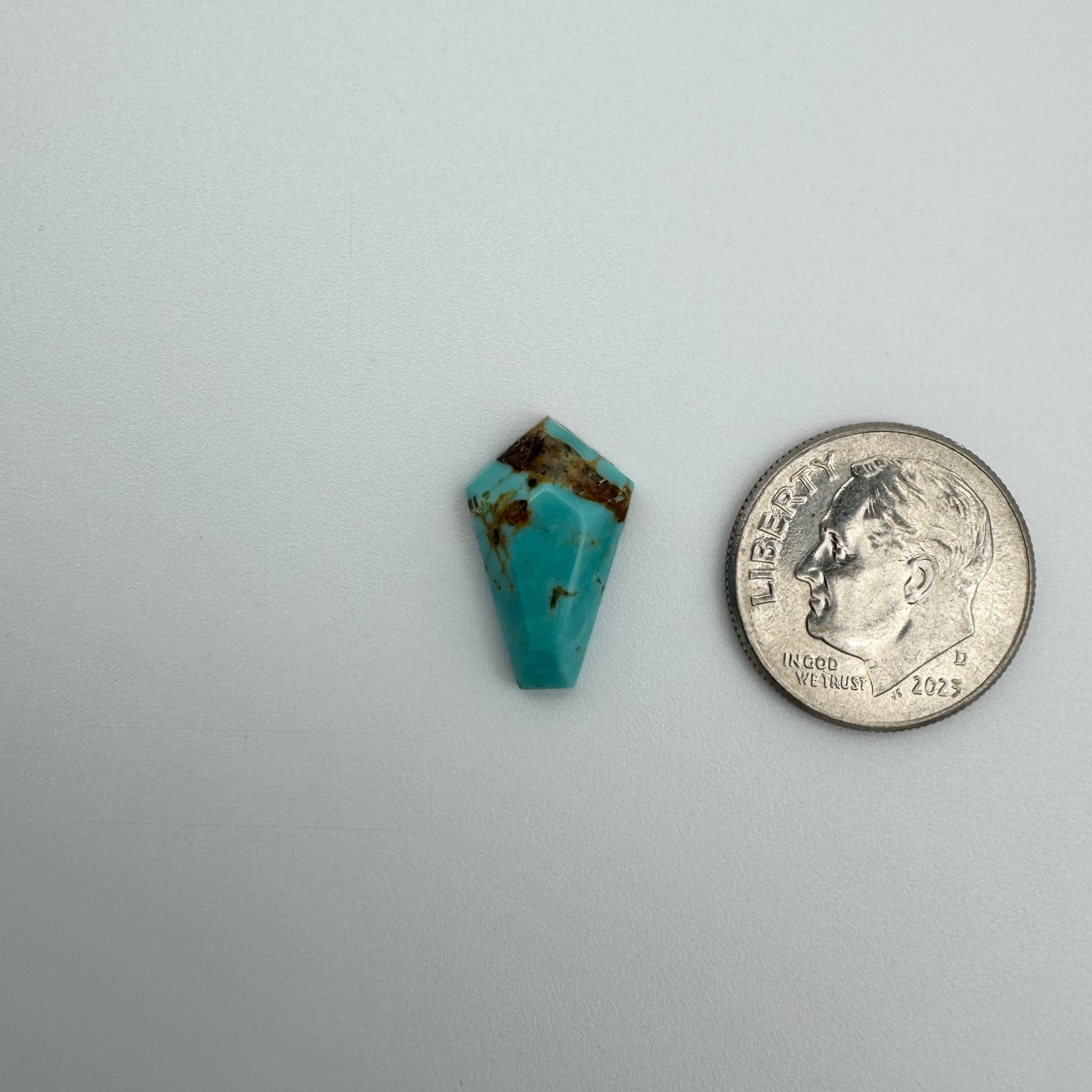 3.8 cts Kingman Turquoise Coffin Cabochon