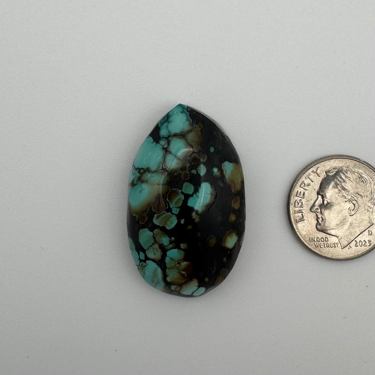43 cts. Polychrome Hubei Turquoise Cabochon