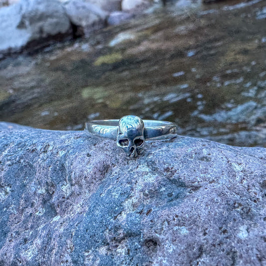 Sterling Silver Skull Ring .925 (size 10)