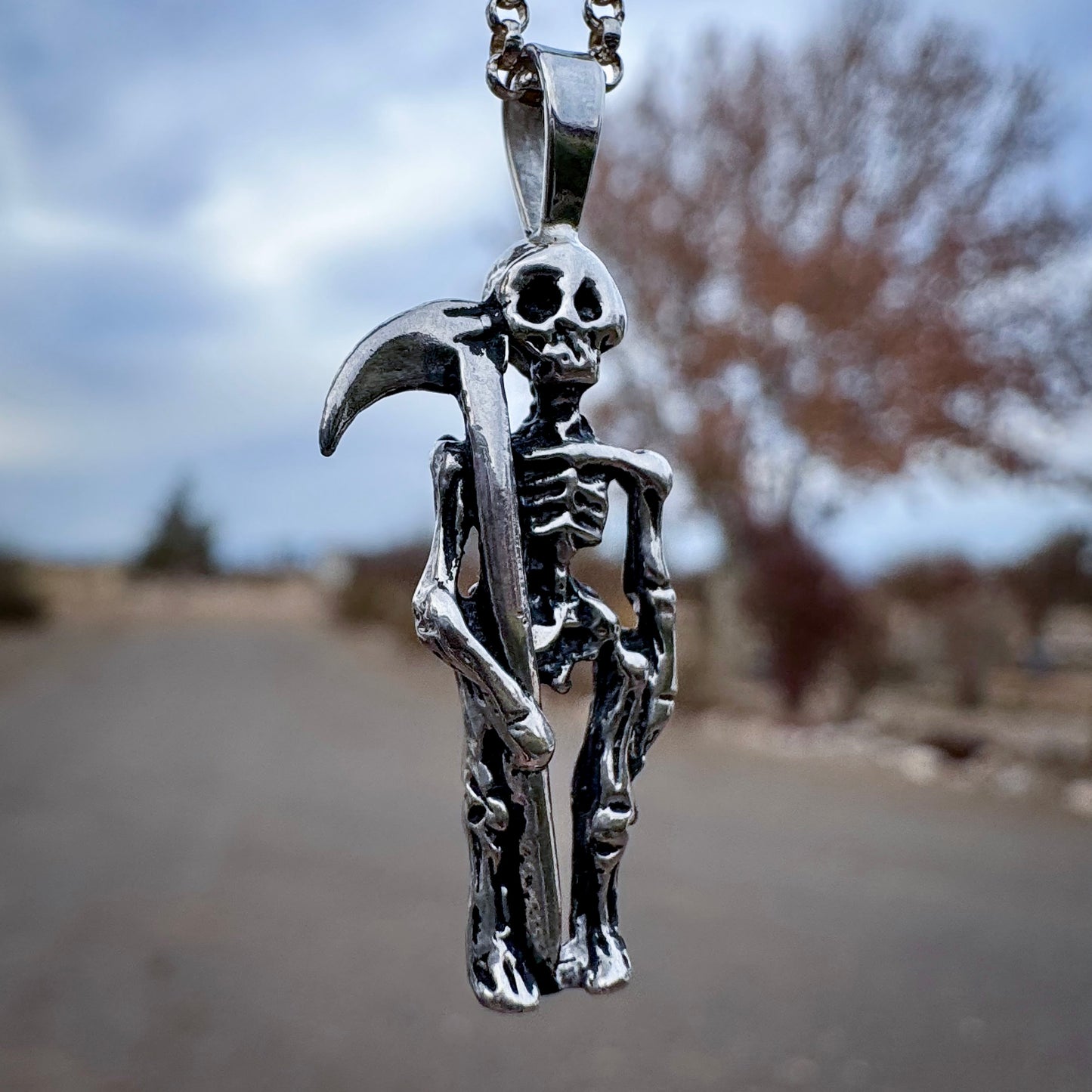 Grim Reaper Pendant .925