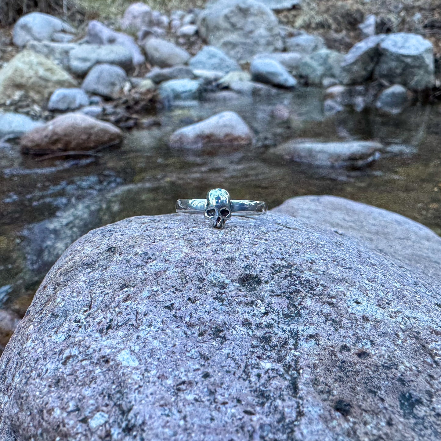Sterling Silver Skull Ring .925 (size 10)