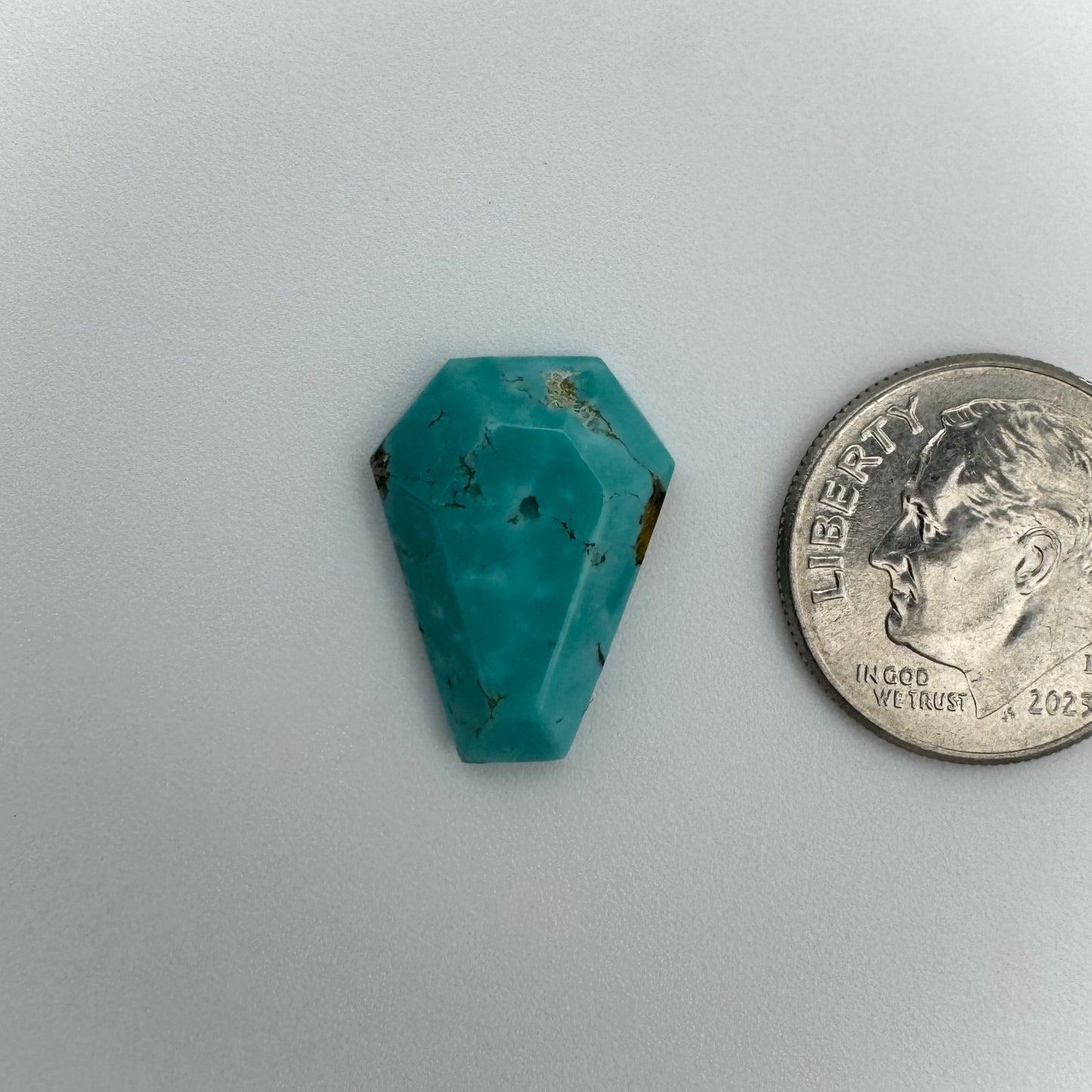 6.2 cts Kingman Turquoise Coffin Cabochon