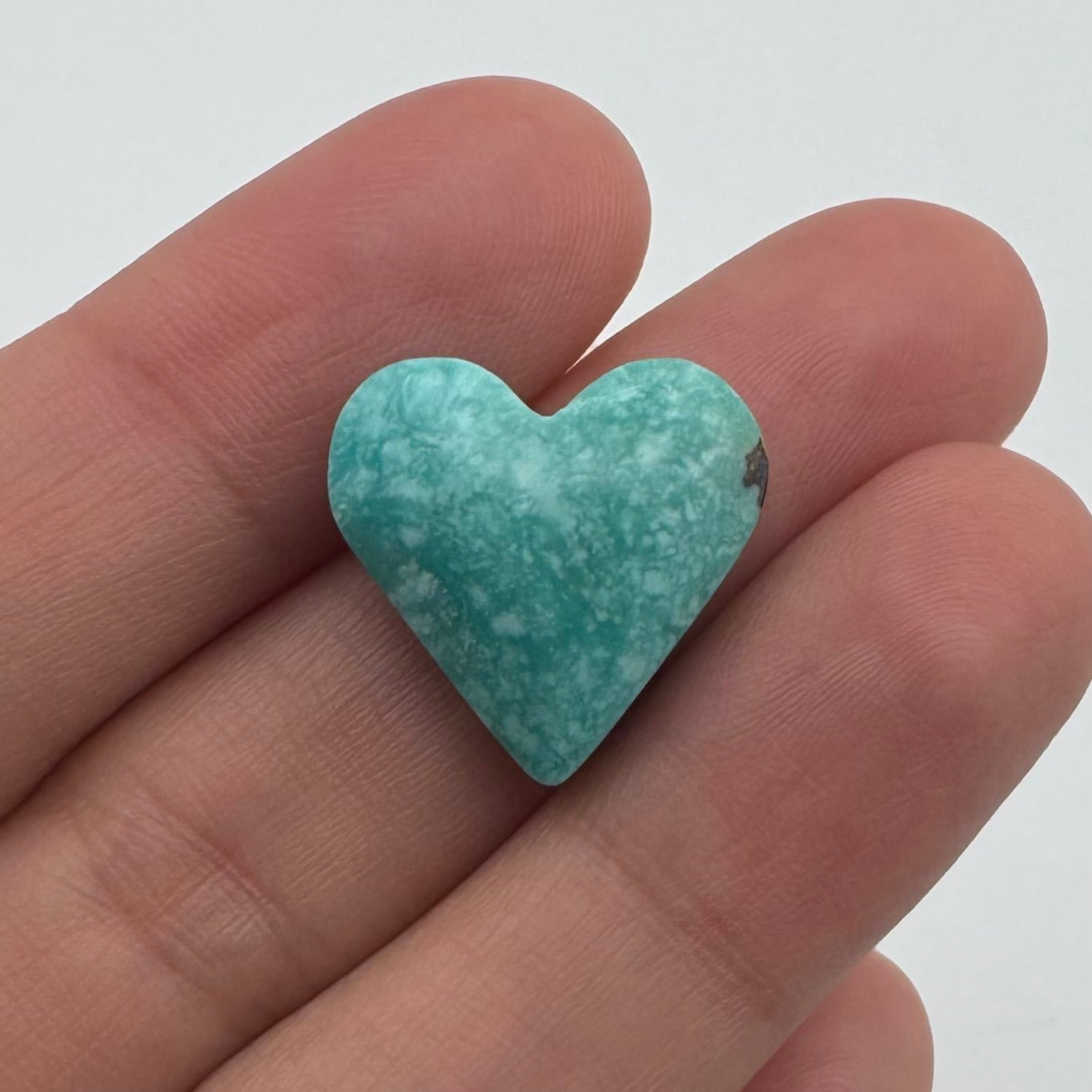 12.3 cts Campitos Turquoise Heart Cabochon