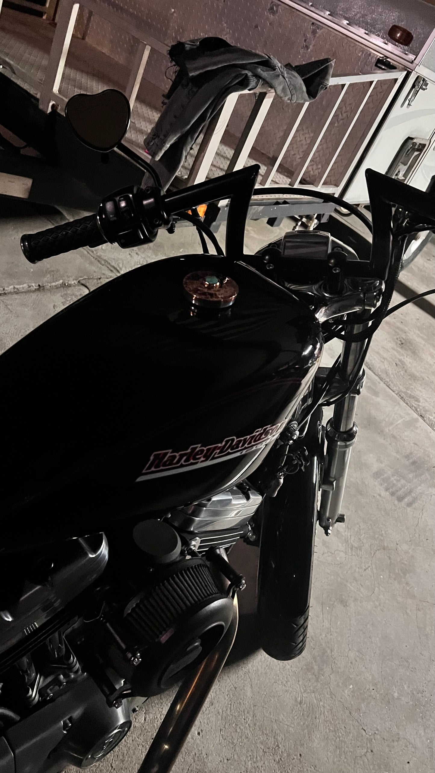 Copper and Royston Turquoise Motorcycle Gas Cap