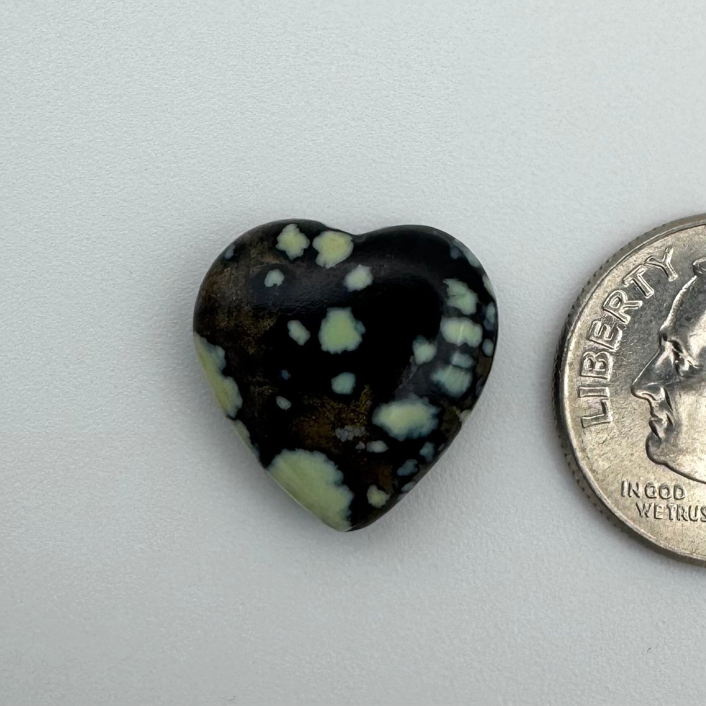 8.4 cts Desert Bloom Variscite Heart Cabochon