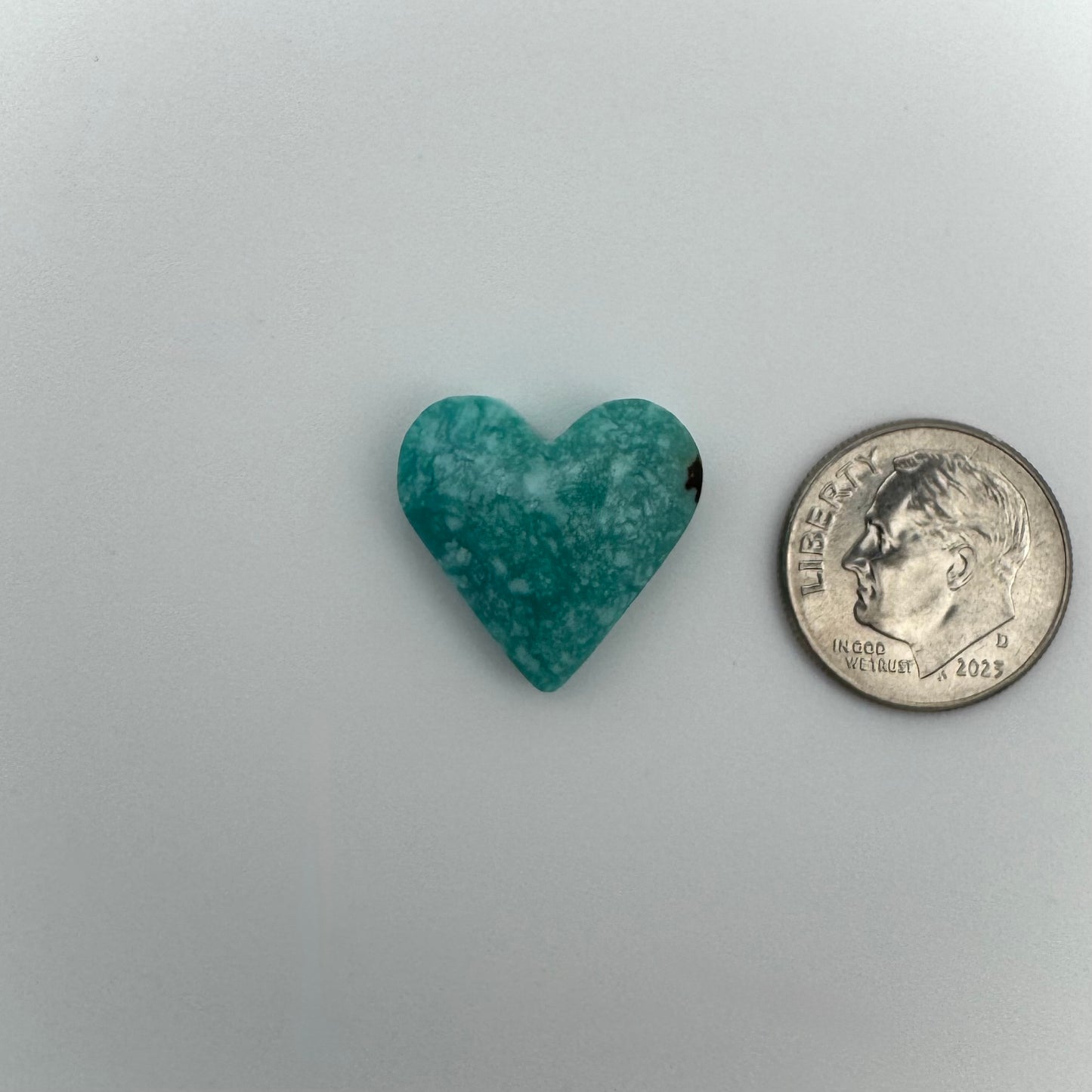 12.3 cts Campitos Turquoise Heart Cabochon