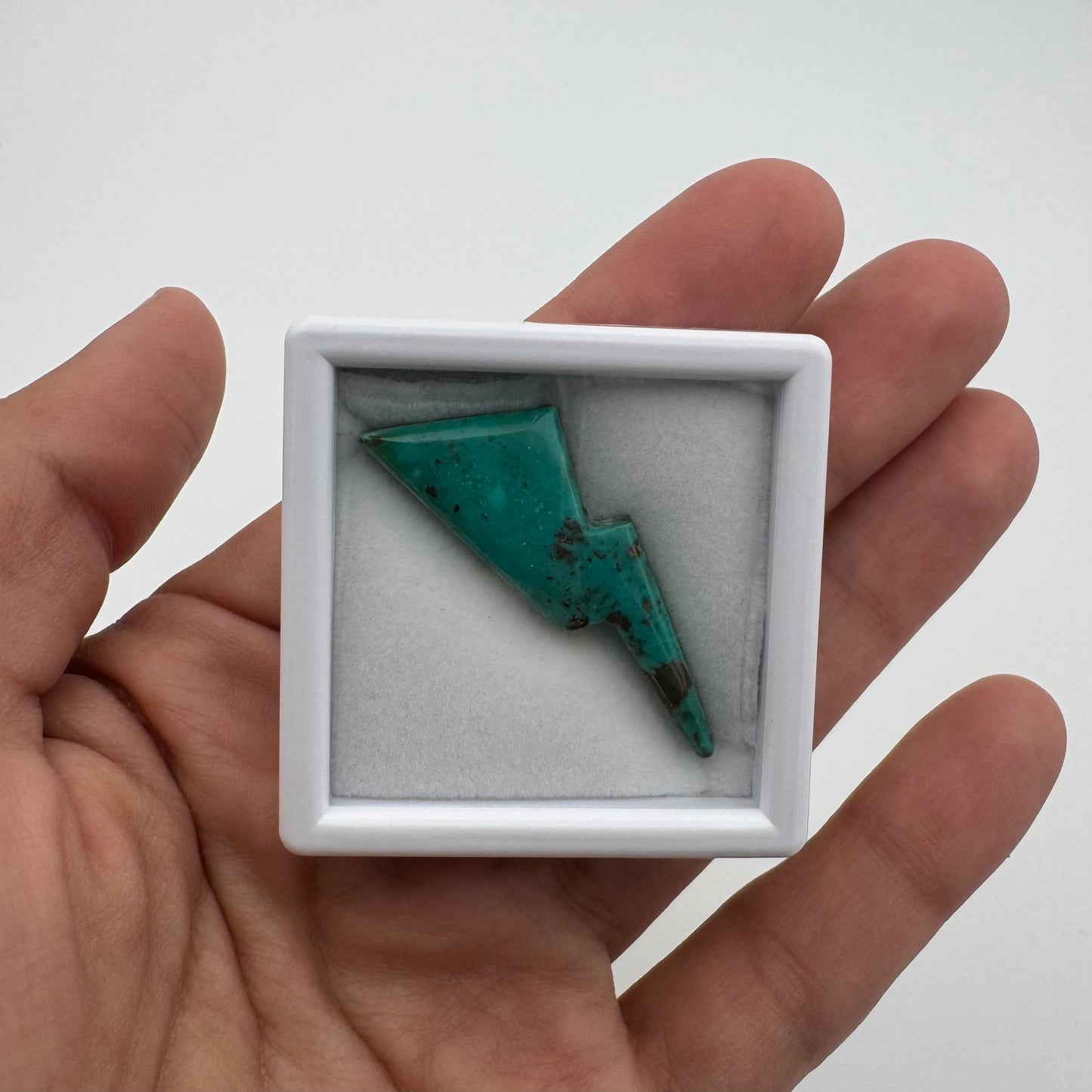15.7 cts. Campitos Turquoise Lightning Bolt Cabochon