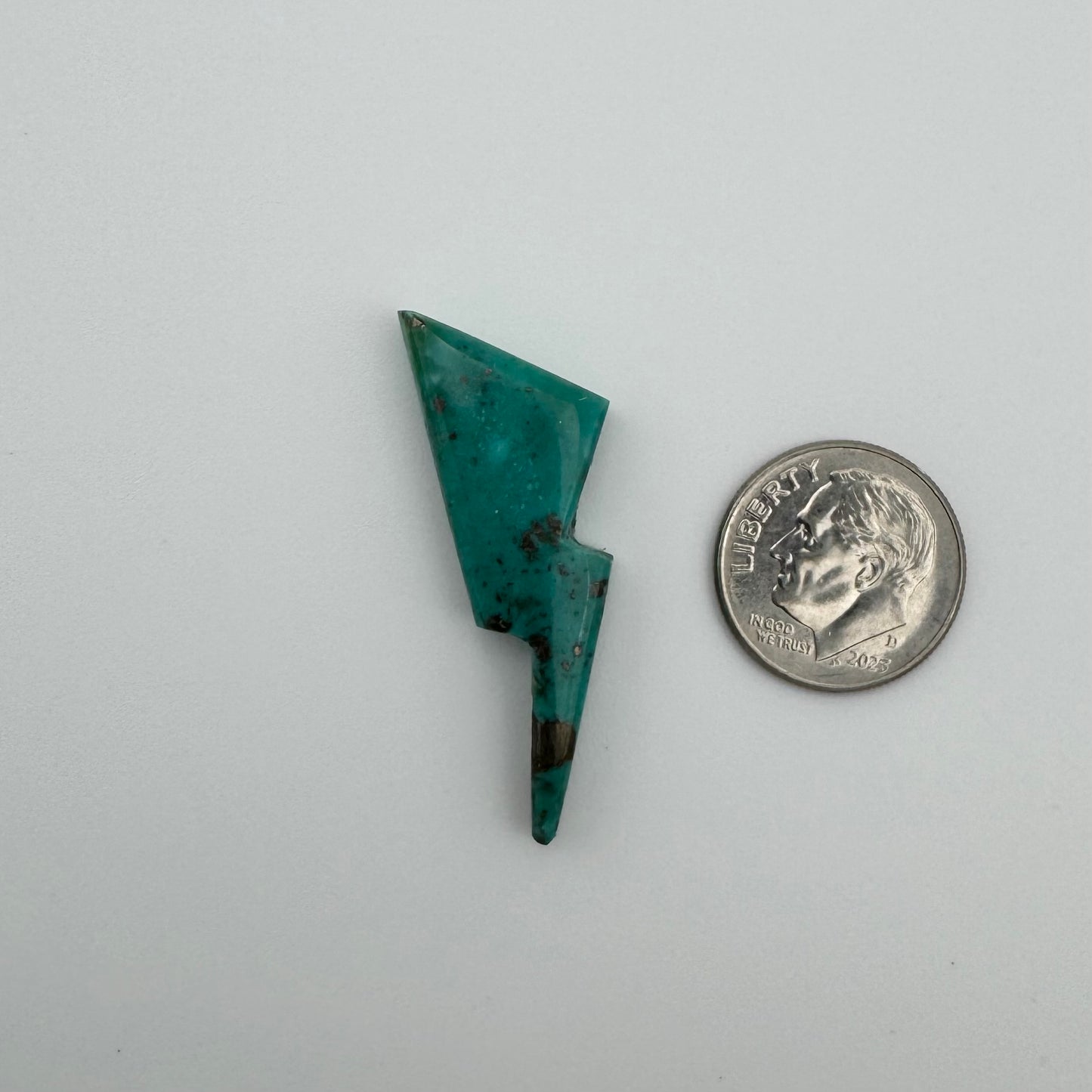 15.7 cts. Campitos Turquoise Lightning Bolt Cabochon