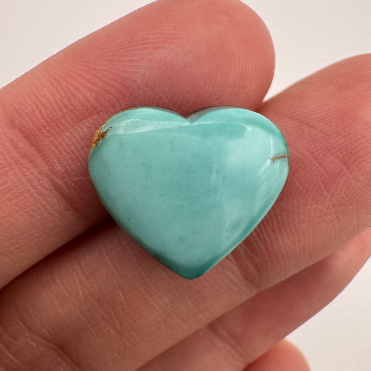 6.6 cts. Royston Turquoise Heart Cabochon