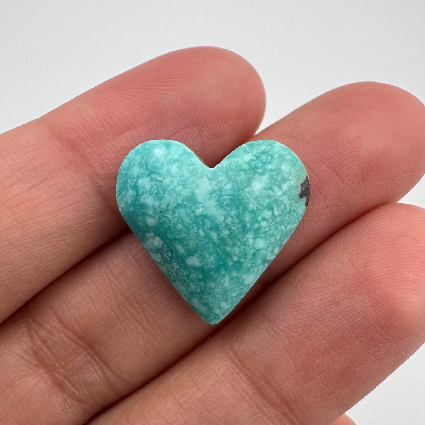 12.3 cts Campitos Turquoise Heart Cabochon